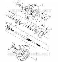 HECKANTRIEB ASSEMBLY 6x6 400L
