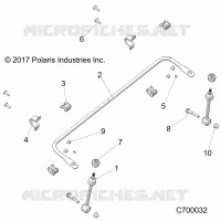 SUSPENSION, FRONT STABILISATORSTANGE