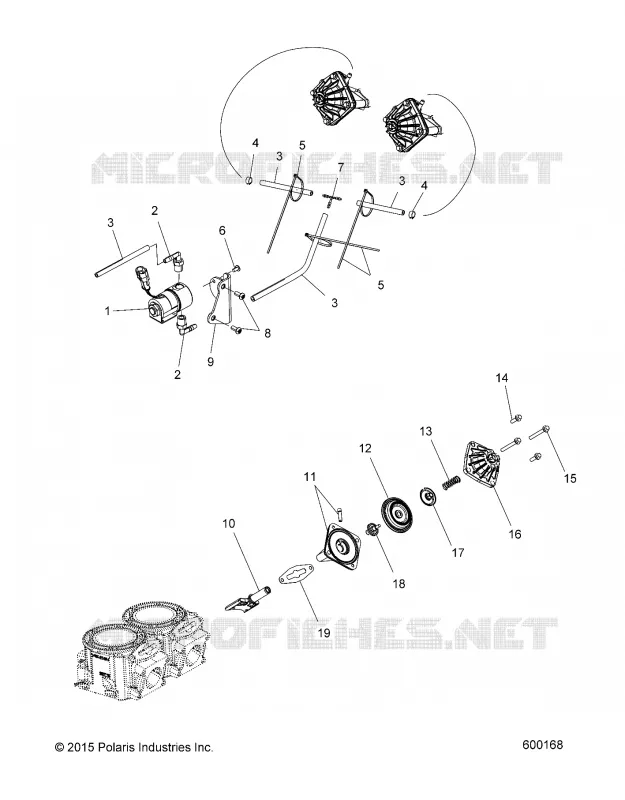 ENGINE, AUSPUFFKLAPPES AND SOLENOID