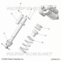 SUSPENSION, FRONT SHOCK MOUNTING