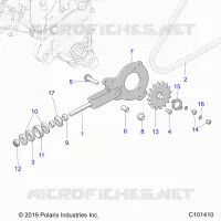 ANTRIEB, CHAIN TENSIONER AND SPROCKET