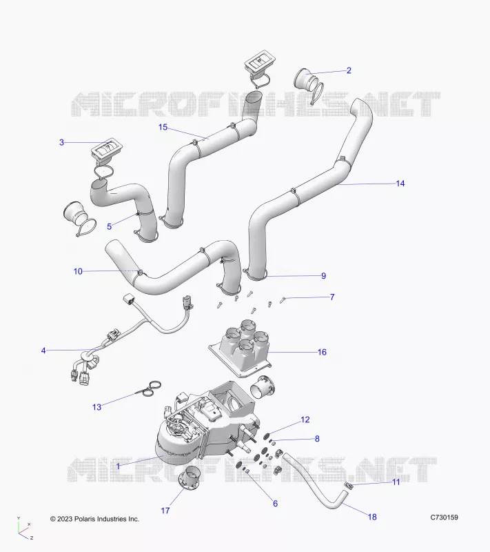 MOTOR, HEATER PREP SYSTEM