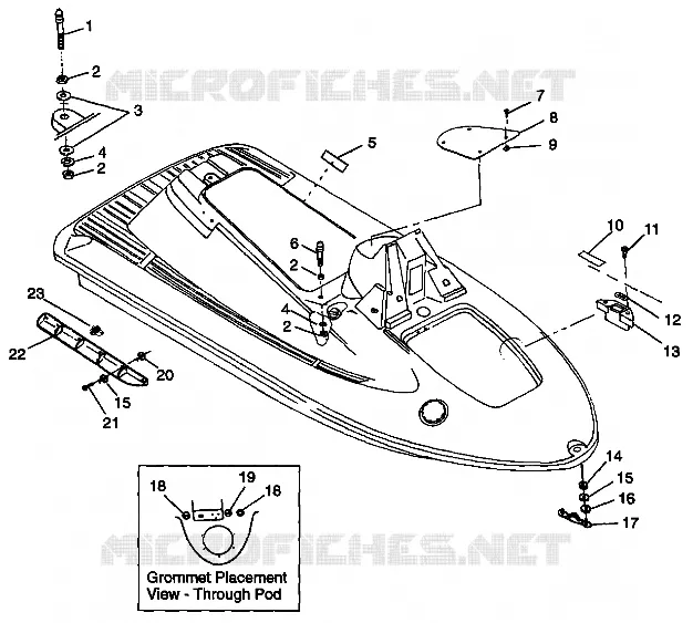 HULL   BODY SL 900 B974091 and SL 1050 B974090 (4940974097A006)
