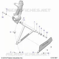 SUSPENSION, A-ARM AND STREBE MOUNTING