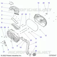 ANTRIEB, CLUTCH COVER AND DUCTING
