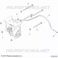 ANTRIEB, GEARCASE MOUNTING, REAR