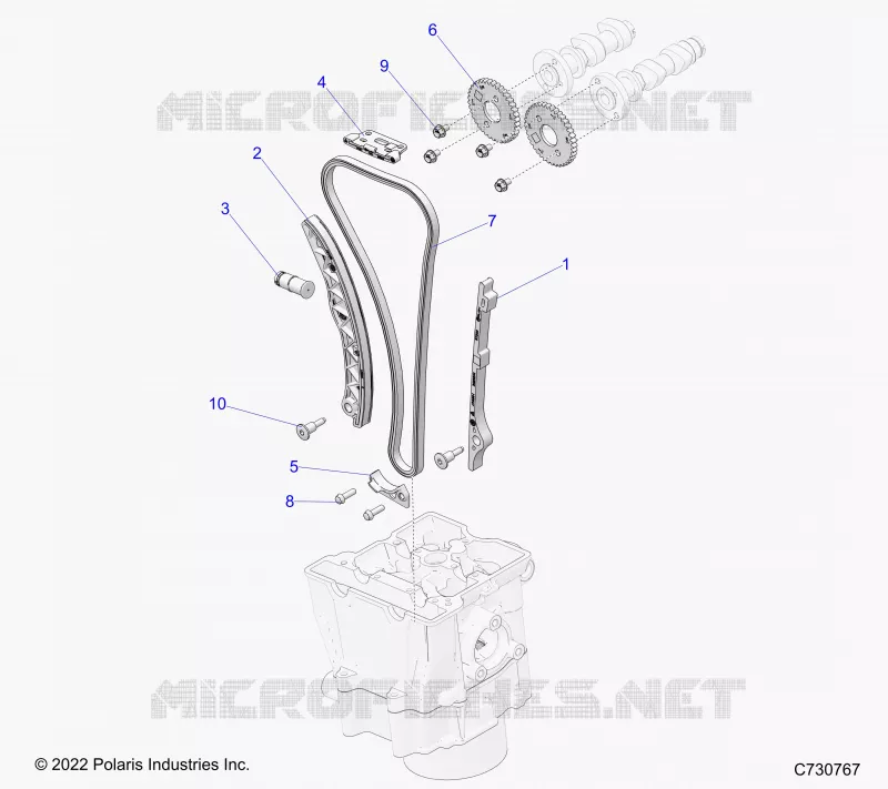 CAM CHAIN AND SPROCKET