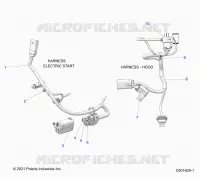 ELEKTRIC, WIRE HARNESS, HOOD, ELEC. START
