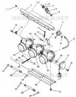DROSSELN ASSEMBLY RXL 0940768 and RXL TOURING 0940869 (4925062506048A)