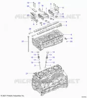 ENGINE, HEAD ASM AND VALVES