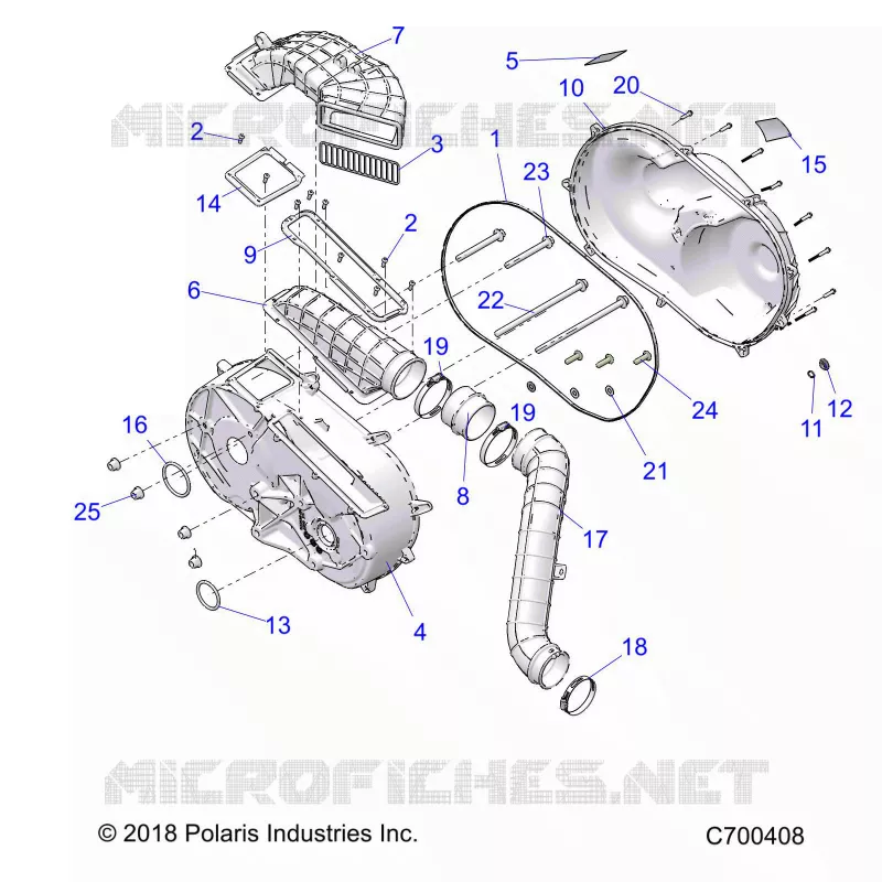 ANTRIEB, CLUTCH COVER AND DUCTING