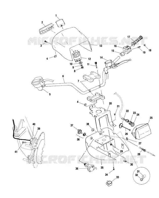 LENKER   SCHEINWERFER POD