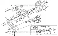 GETRIEBEGEHÄUSE/BREMSE AND KETTEN ??COVER MOUNTING SPORTSMAN 400L W97AC38C (4939673967C004)