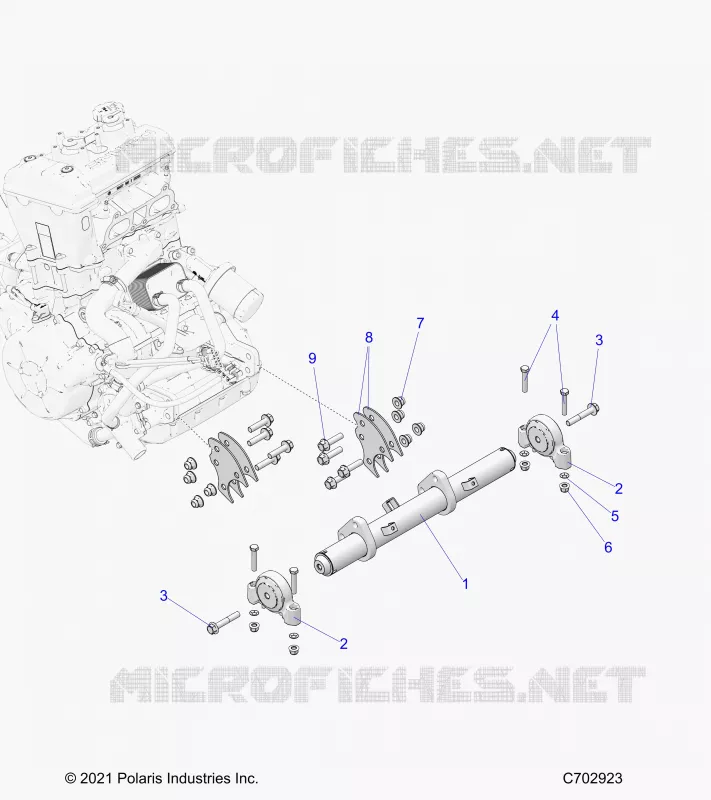 MOTOR, MOUNTING & LONG BLOCK