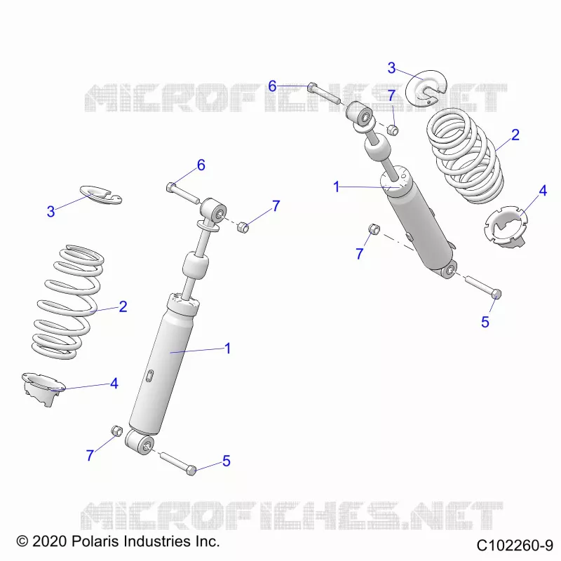 SUSPENSION, FRONT SHOCK