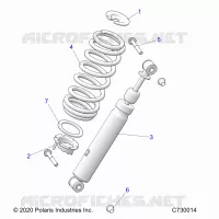 SUSPENSION, FRONT SHOCK MOUNTING