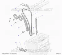 CAM CHAIN AND TENSIONER