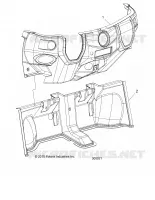 INSTRUMENTENTAFEL, LOWER, STEREO AND HEATER, LH