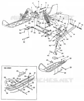 FRONT SUSPENSION AND SKI ULTRA SPX 0975678, ULTRA SPX SE H975678 AND EUROPE (4939533953B003)