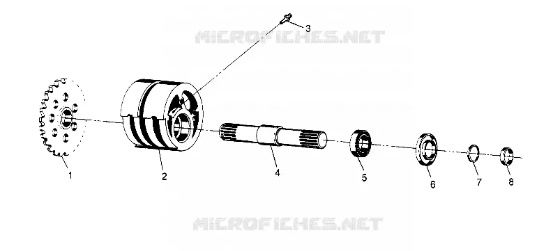 SPANNER VORNE ASSEMBLY 6X6 300 W948730 (4926792679B002)