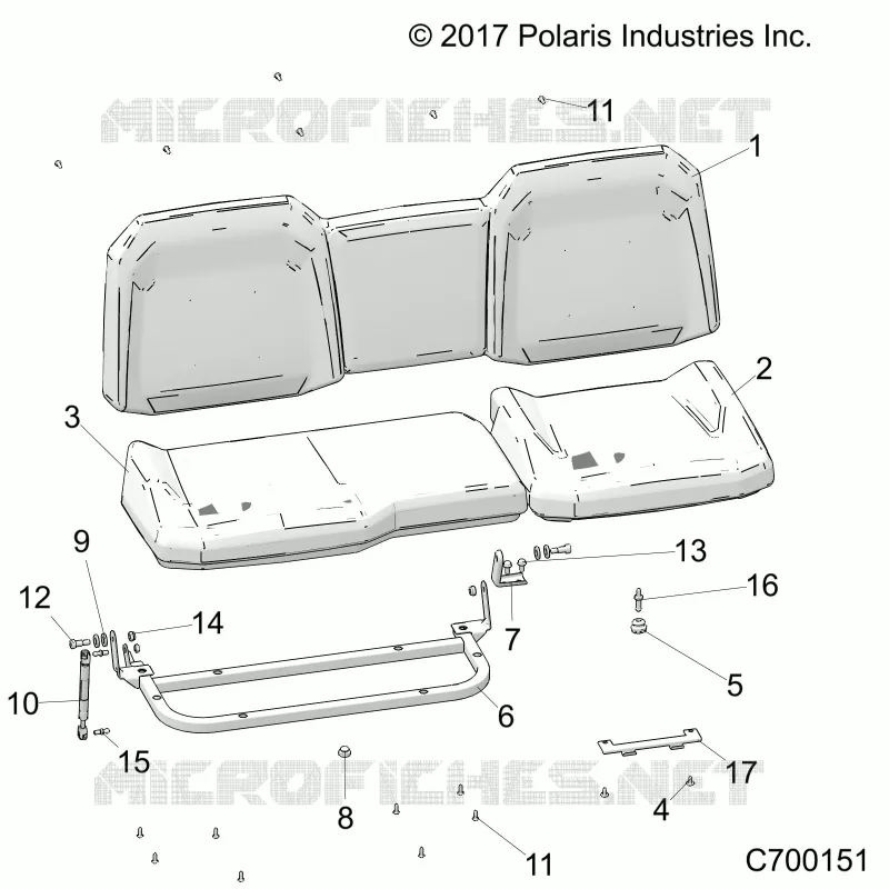 SITZ ASM. REAR