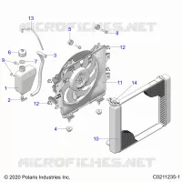 ENGINE, KÃŒHLSYSTEM, RADIATOR, FAN &amp; OVERFLOW BOTTLE
