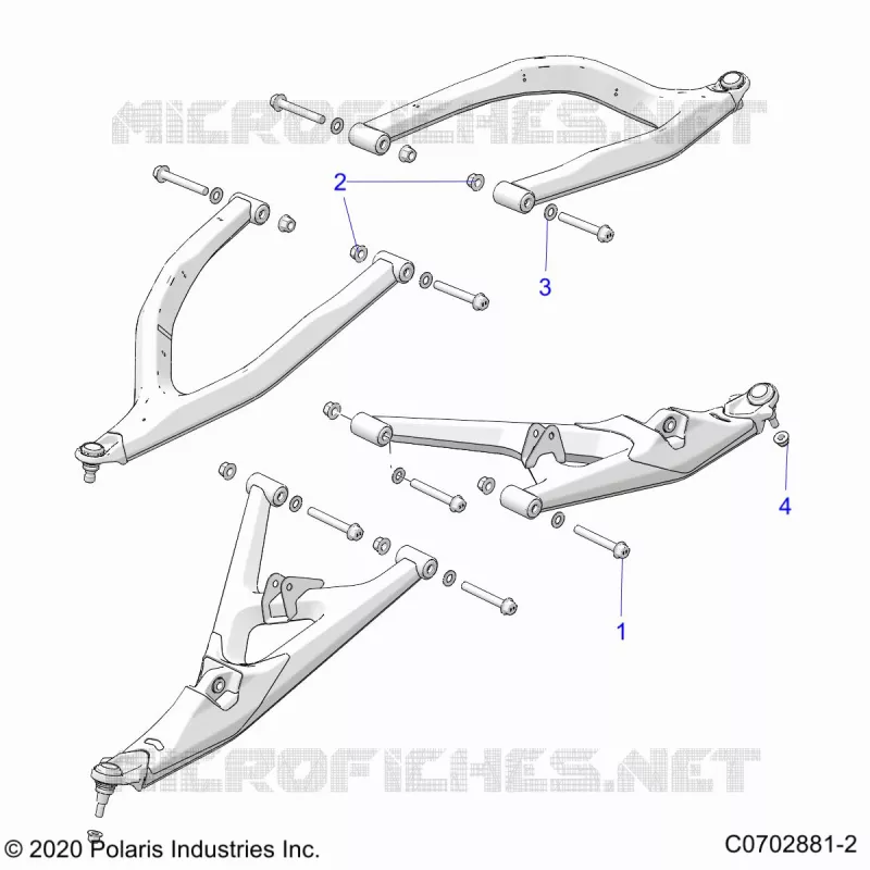 FRONT SUSPENSION CONTROL ARMS MOUNTING