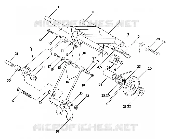 HINTER Drehmomentarm 440 XCR (4921352135028A)