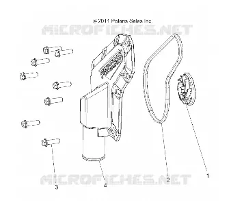 MOTOR, WATERPUMP IMPELLER AND COVER