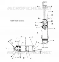 FRONT SCHOCK TRACK, INTERNAL COMPONENTS (WALKER EVANS/7043096)