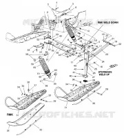 FRONT SUSPENSION AND SKI STORM 0965782, STORM SKS 0965582, EURO STORM E9657 (4931593159B004)
