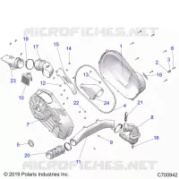 ANTRIEB, CLUTCH COVER AND DUCTING