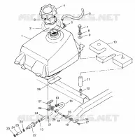 TREIBSTOFF TANK  Scrambler 500 W97BC50A (4943074307A013)