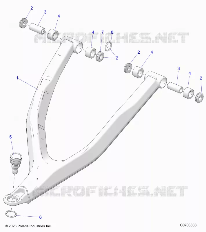 FRONT SUSPENSION CONTROL ARM UPPER