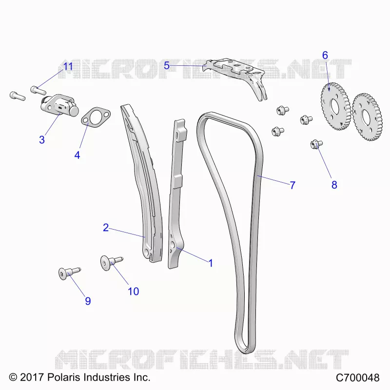 CAM CHAIN AND TENSIONER