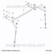 SUSPENSION, REAR STABILISATORSTANGE