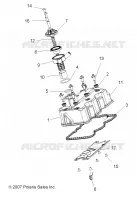 MOTOR, VENTILDECKEL