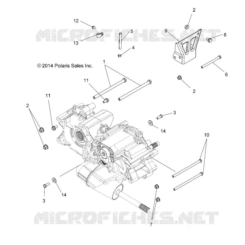 ANTRIEB, MAIN GEARCASE MOUNTING
