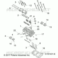 ZYLINDER HEAD, CAM AND VALVES