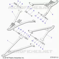 FRONT SUSPENSION CONTROL ARMS