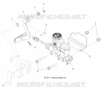 BREMSES, PEDAL AND MASTER CYLINDER