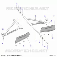 SUSPENSION, A-ARM AND STREBE MOUNTING