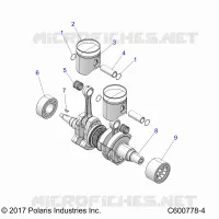 ENGINE, PISTON AND KURBELWELLE