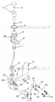 GEAR SELECTOR MAGNUM 4X4 W97AC42A,  SWEDISH MAGNUM 4X4 S97AC42E AND NORWEGI (4940834083C011)