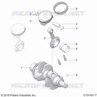 ENGINE, KURBELWELLE AND PISTON
