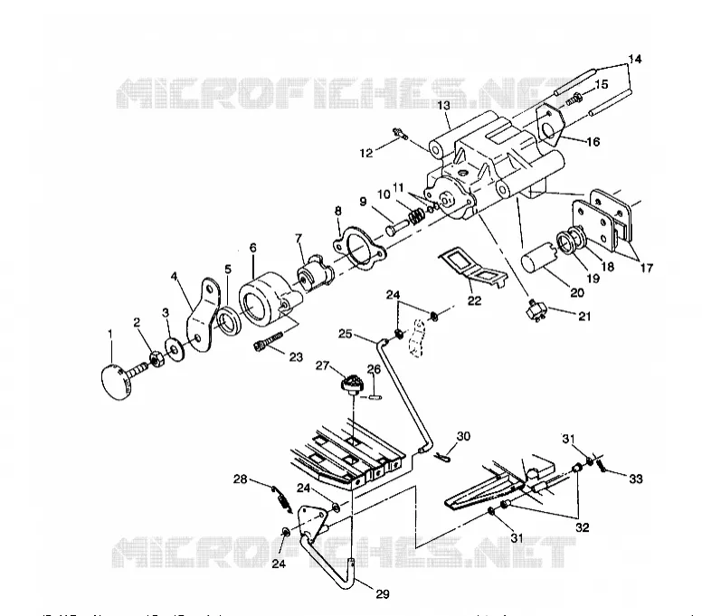 HINTERBREMSE/FOOT PEDAL ASSEMBLY 2X4 350L W937539 (4924032403024A)