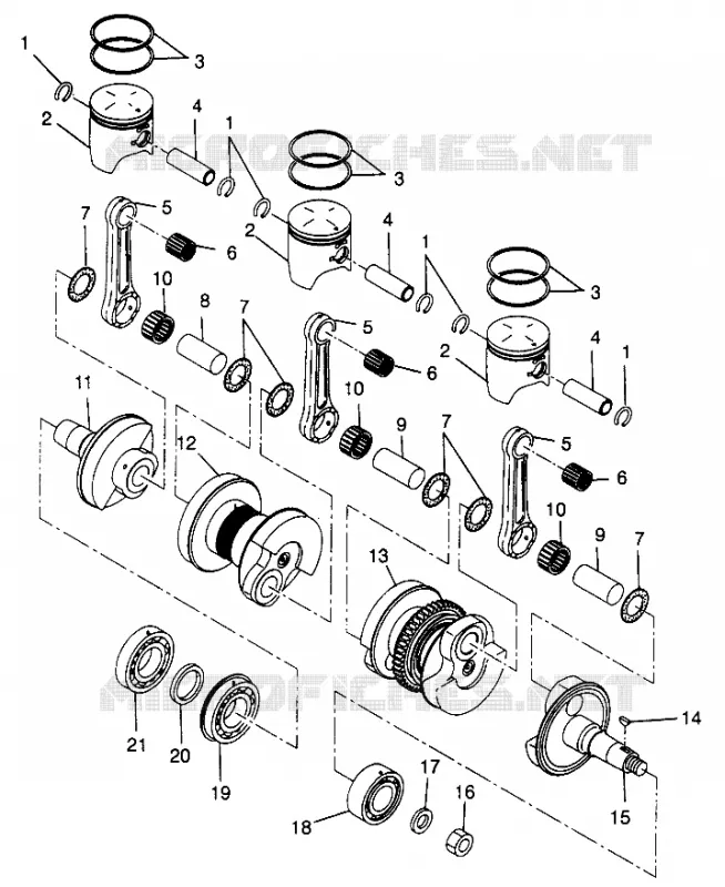 KOLBEN   KURBELWELLE ULTRA TOURING 0975378 AND EUROPEAN ULTRA TOURING E975 (4938133813C014)