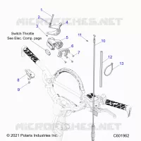 MOTOR, THROTTLE CONTROL ASM.