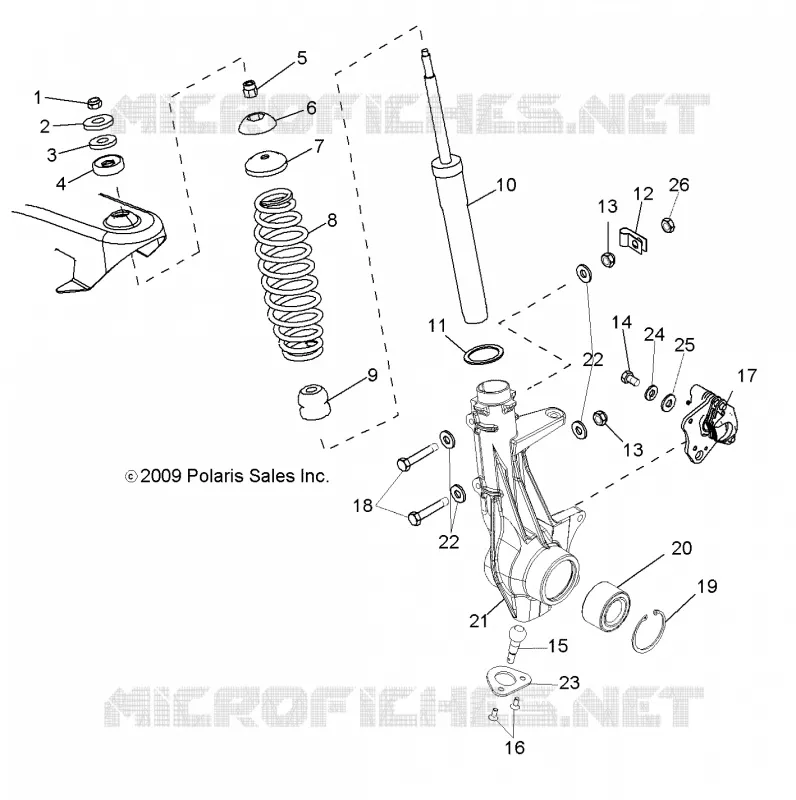 FRONT SUSPENSION STREBE