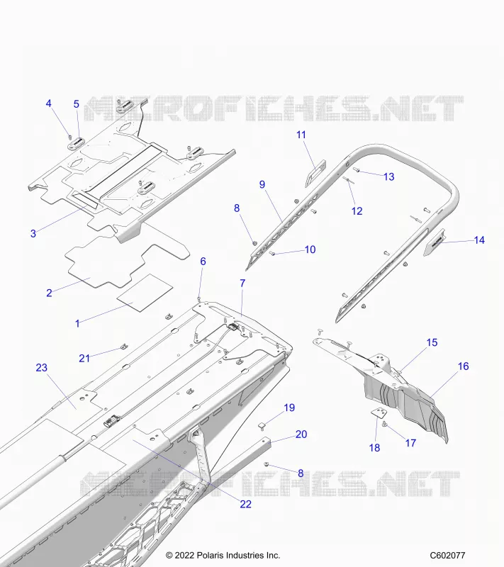 STOSSSTANGE, REAR, CLOSEOFF, TUNNEL COVER